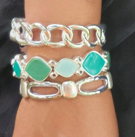Chain Link Bracelet Set (3)