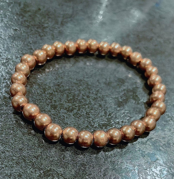 Handmade Copper Stone Beaded Bracelet
