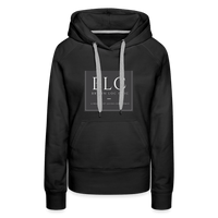Brown Loc Chic Logo Hoodie - black