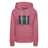 Brown Loc Chic Logo Hoodie - mauve