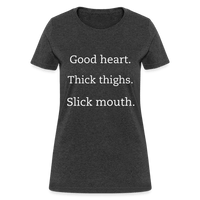 Good, Thick, Slick Hoodie - heather black