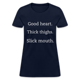Good, Thick, Slick Hoodie - navy