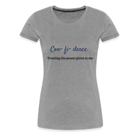 CON-FI-DENCE T-Shirt - heather gray