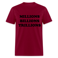 Mills, Bills, Trills - burgundy