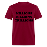 Mills, Bills, Trills - burgundy