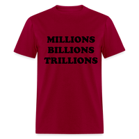 Mills, Bills, Trills - dark red